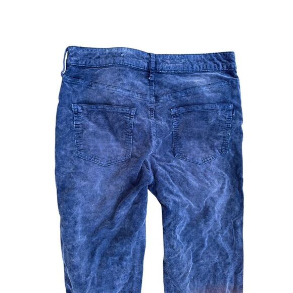 Anthropologie Pilcro 29 Vintage‎ Straight Corduroy Pants Jeans Blue Corduroy - Picture 10 of 13